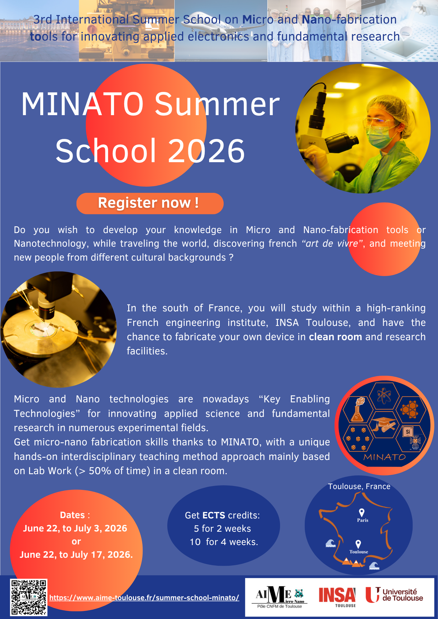 Registration is now open for MINATO summer school 2026!